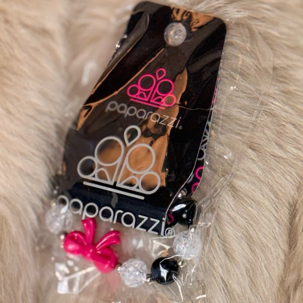 Paparazzi Pink and Black Bracelet